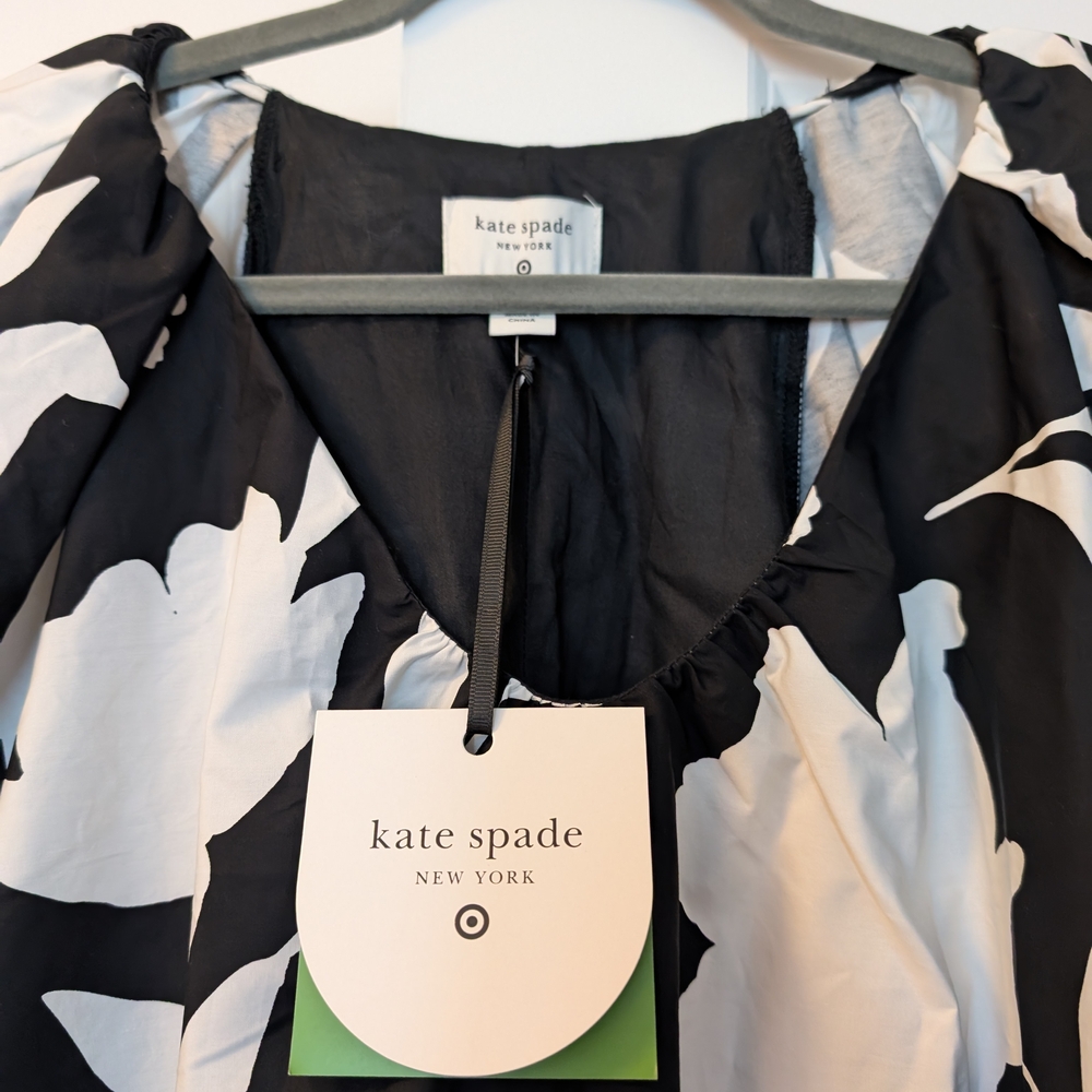 Kate Spade Black and Cream Mini Dress